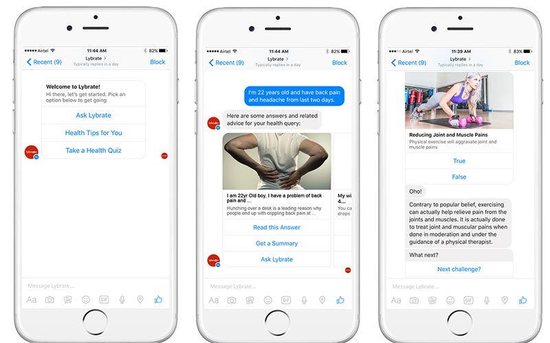 facebook chatbot eksempel social media marketing